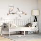 Preview: ARDEBO.de - Betten & Bettgestelle Weiß Metall 100 x 200 cm Langlebig Bett