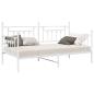 Preview: Betten & Bettgestelle Weiß Metall 100 x 200 cm Langlebig Bett