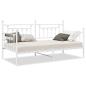 Preview: Betten & Bettgestelle Weiß Metall 100 x 200 cm Langlebig Bett