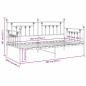 Preview: Betten & Bettgestelle Weiß Metall 100 x 200 cm Langlebig Bett