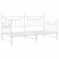 Preview: Betten & Bettgestelle Weiß Metall 107 x 203 cm Umwandelbar