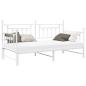 Preview: Betten & Bettgestelle Weiß Metall 107 x 203 cm Umwandelbar