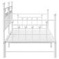 Preview: Betten & Bettgestelle Weiß Metall 107 x 203 cm Umwandelbar