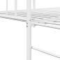 Preview: Betten & Bettgestelle Weiß Metall 107 x 203 cm Umwandelbar