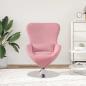 Preview: Ei-Sessel Pink Samt