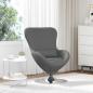 Preview: ARDEBO.de - Egg Chair Dunkelgrau Stoff