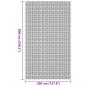 Preview: Zeltteppich Anthrazit 4x2 m Anthrazit Polyethylen 6 x 3,5 m