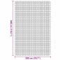 Preview: Zeltteppich Anthrazit 4x2 m Blau Polyethylen 3 x 2 m