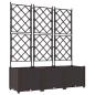Preview: Gartenblumentopf mit Gitter 3 Stück Braun 120x40x143 cm