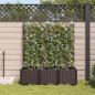 Preview: Gartenblumentopf mit Gitter 3 Stück Braun 120x40x143 cm