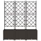 Preview: Gartenblumentopf mit Gitter 3 Stück Braun 120x40x143 cm