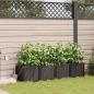 Preview: ARDEBO.de - Gartenpflanzgefäße mit Bewässerungssystem 4 Stück Braun