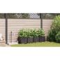 Preview: Gartenpflanzgefäße mit Bewässerungssystem 4 Stück Braun