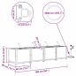 Preview: Gartenpflanzgefäße mit Bewässerungssystem 4 Stück Braun