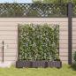 Preview: ARDEBO.de - Gartenpflanzgefäße mit Bewässerungssystem 3 Stück Braun