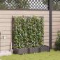 Preview: Gartenpflanzgefäße mit Bewässerungssystem 3 Stück Braun