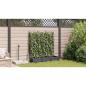 Preview: Gartenpflanzer mit Trellis 3 Stück Schwarz 120 x 40 x 125,5 cm