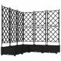 Preview: Gartenblumenkasten mit Gitter 5 Stück Schwarz 120x120x125,5 cm