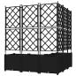 Preview: Garten Pflanzer mit Trellis 5 Stück Schwarz 120x120x143 cm