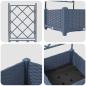 Preview: Gartenpflanzer mit Gitter Grau 40x40x125,5 cm