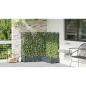Preview: Gartenpflanzer mit Rankgitter 5 Stk Hellgrau 120x120x125.5 cm