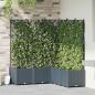 Preview: ARDEBO.de - Gartenpflanzer mit Gitter 5 Stück Hellgrau 120x120x143 cm