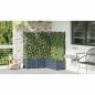Preview: Gartenpflanzer mit Gitter 5 Stück Hellgrau 120x120x143 cm