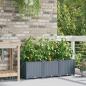 Preview: Gartenpflanzer mit Bewässerungssystem 3 Stück Hellgrau