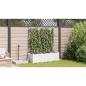 Preview: Gartenpflanzer mit Trellis 3 Stk Weiß 120x40x143 cm