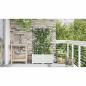 Preview: Gartenpflanzen mit Bewässerungssystem 2 Stück Weiß