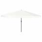 Preview: ARDEBO.de - Garten-Schirm ø395x245 cm Sand Weiß