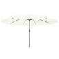 Preview: Garten-Schirm ø395x245 cm Sand Weiß