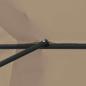 Preview: Gartenparasol Ø395x245 cm Taupe