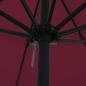Preview: Garten-Sonnenschirm Ø395x245 cm Burgunderrot
