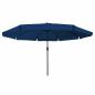 Preview: Gartenparasol Ø395x245 cm Azurblau