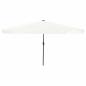 Preview: ARDEBO.de - Garten-Sonnenschirm mit LED-Lichtern Ø395x245 cm Sandweiß