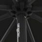 Preview: Garten-Sonnenschirm mit LED-Lichtern ø395x245 cm, Schwarz