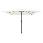 Preview: ARDEBO.de - Quadrat Gartenparasol 295x245 cm Sandweiß