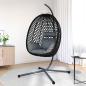 Preview: Hängendes Ei-Stuhl Poly-Rattan 104 x 100 x 191 cm