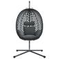 Preview: Hängendes Ei-Stuhl Poly-Rattan 104 x 100 x 191 cm