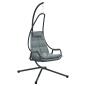 Preview: Hängesessel mit Gestell und Kissen Anthrazit Stahl