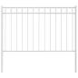 Preview: ARDEBO.de - Gartenzaun in Weiß 1,7x1 m aus Stahl