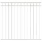 Preview: Zaunpaneel Weiß 1,7x1,2 m aus Stahl