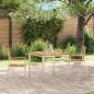 Preview: ARDEBO.de - Stapelbare Gartenstühle 2 Stück Massivholz Teak und Stahl