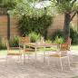 Preview: ARDEBO.de - Gartenstuhl Set Natürliches Teak Massivholz Teak Standard