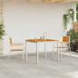 Preview: Gartenstühle Set Silber Teakholz Standard Ergonomisch
