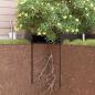 Preview: Wurzelbarriere mit Verbindungsschienen Schwarz 1x5 m 1,5 mm HDPE
