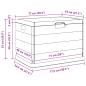 Preview: Gartenlagerbox Anthrazit 77,5 x 54,5 x 53 cm Kunststoff