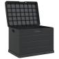 Preview: Garten Aufbewahrungsbox - Anthrazit, 77.5 x 54.5 x 53 cm, Kunststoff, 170 L