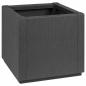 Preview: ARDEBO.de - Gartenpflanzer dunkelgrau 36x36x35 cm aus PP